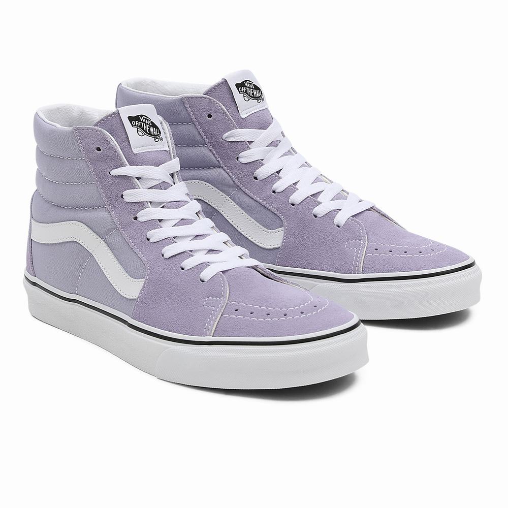 Women\'s Vans Sk8-Hi Sneakers Purple | USA16285