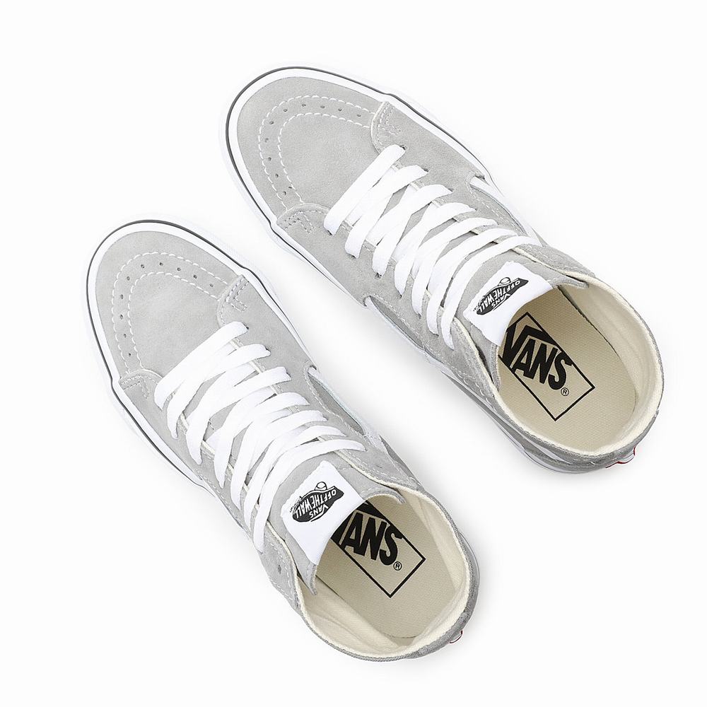 Women's Vans Sk8-Hi Tapered Sneakers Beige | USA34762