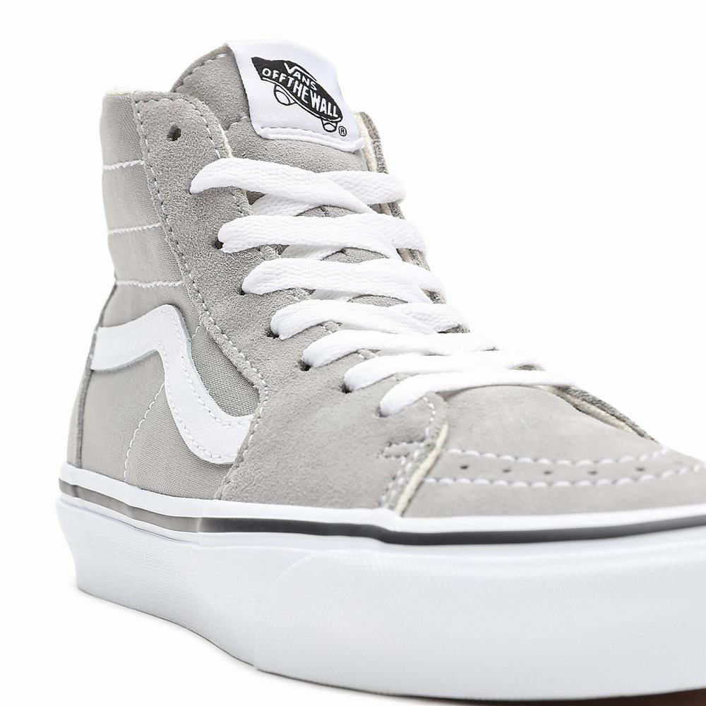 Women's Vans Sk8-Hi Tapered Sneakers Beige | USA34762