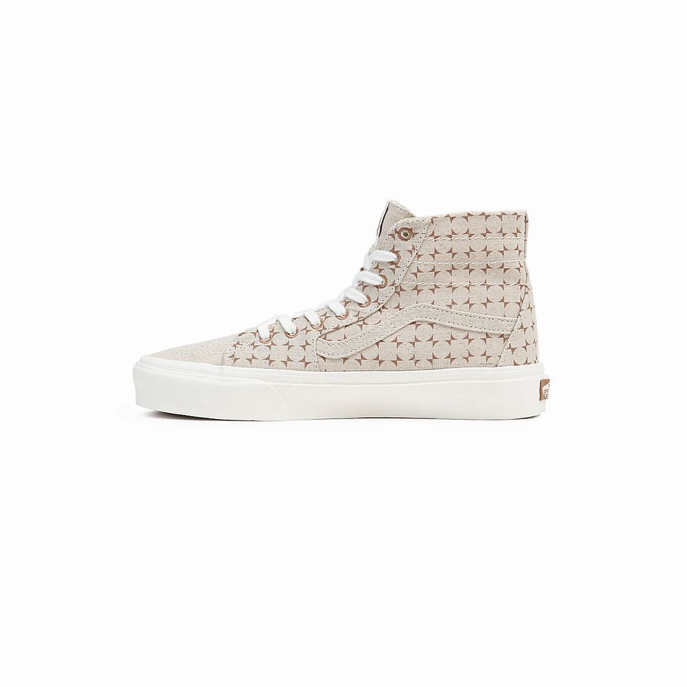 Women's Vans Sk8-Hi Tapered Sneakers Beige | USA61245