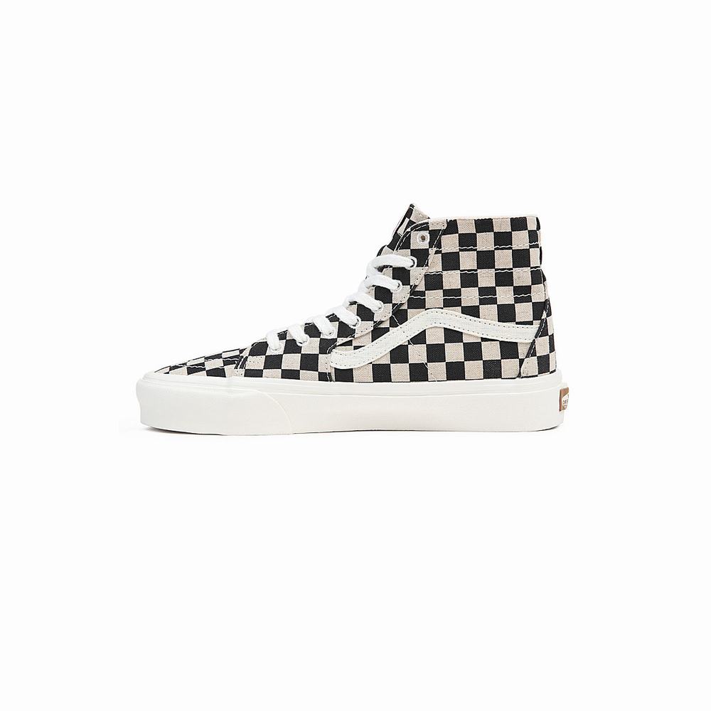 Women's Vans Sk8-Hi Tapered Sneakers Black / White | USA31267