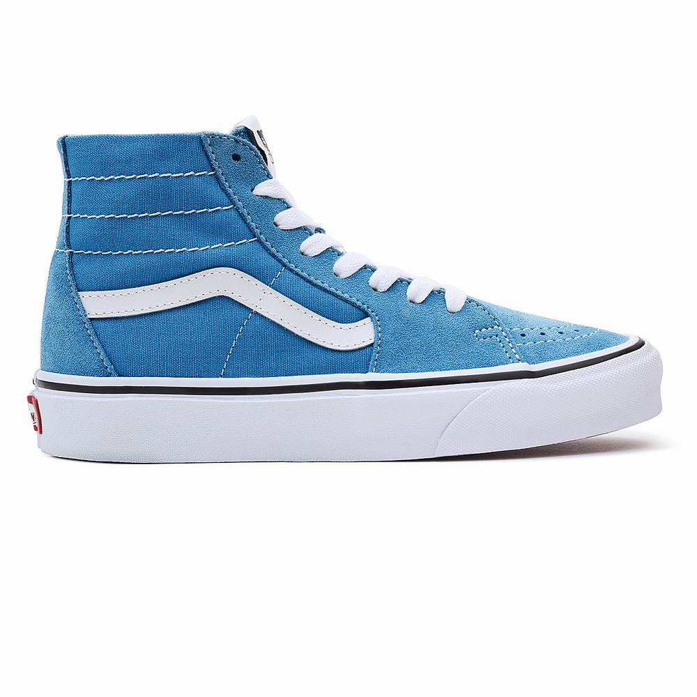 Women's Vans Sk8-Hi Tapered Sneakers Blue | USA58174