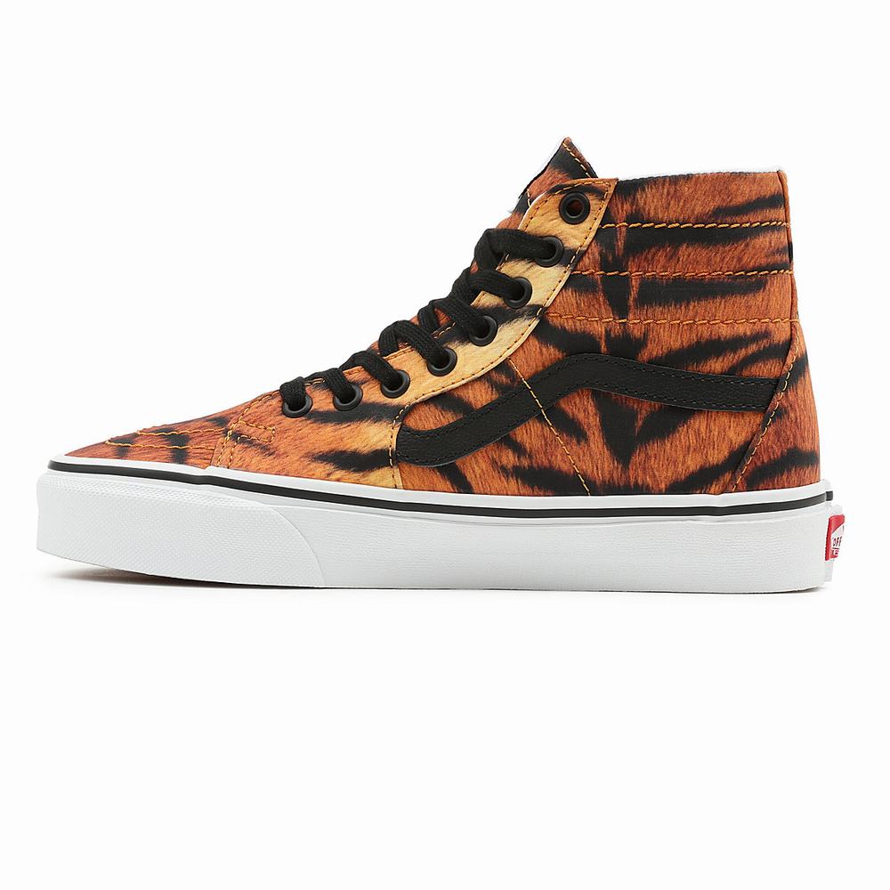 Women's Vans Sk8-Hi Tapered Sneakers Orange | USA07428