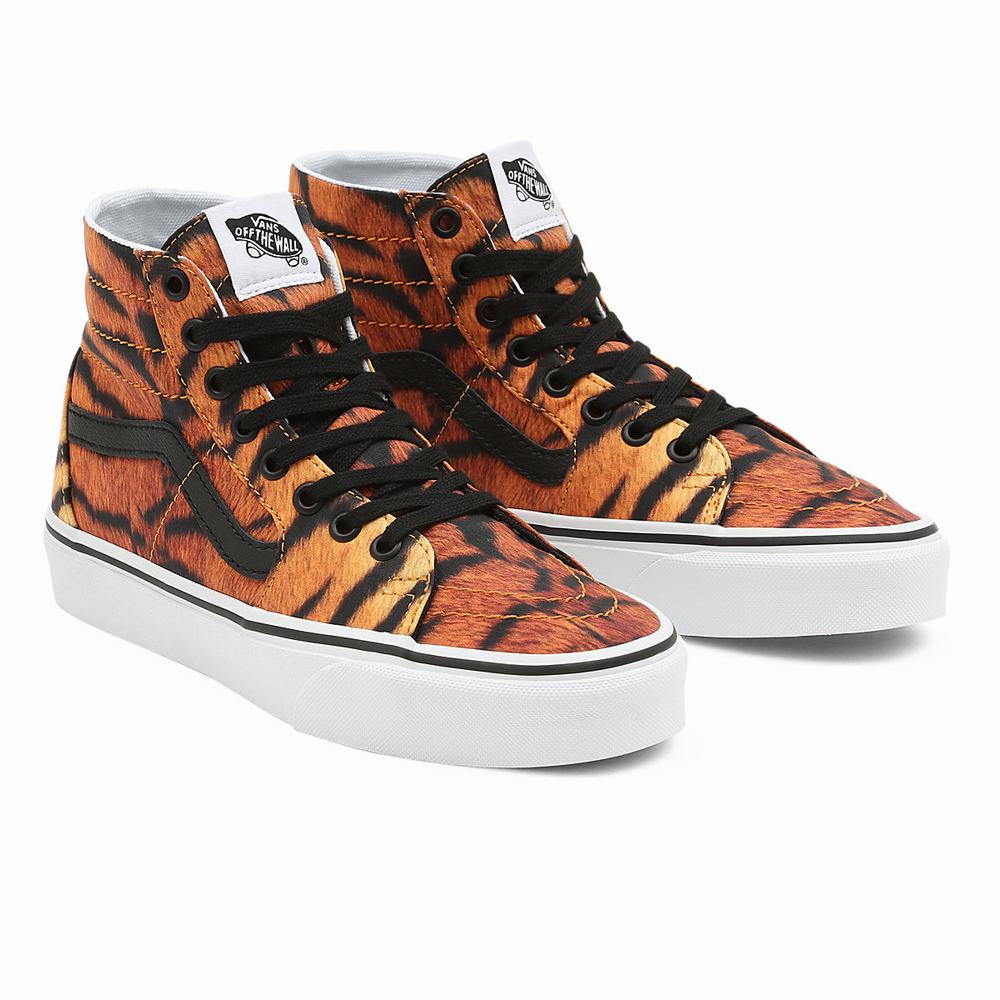 Women\'s Vans Sk8-Hi Tapered Sneakers Orange | USA07428