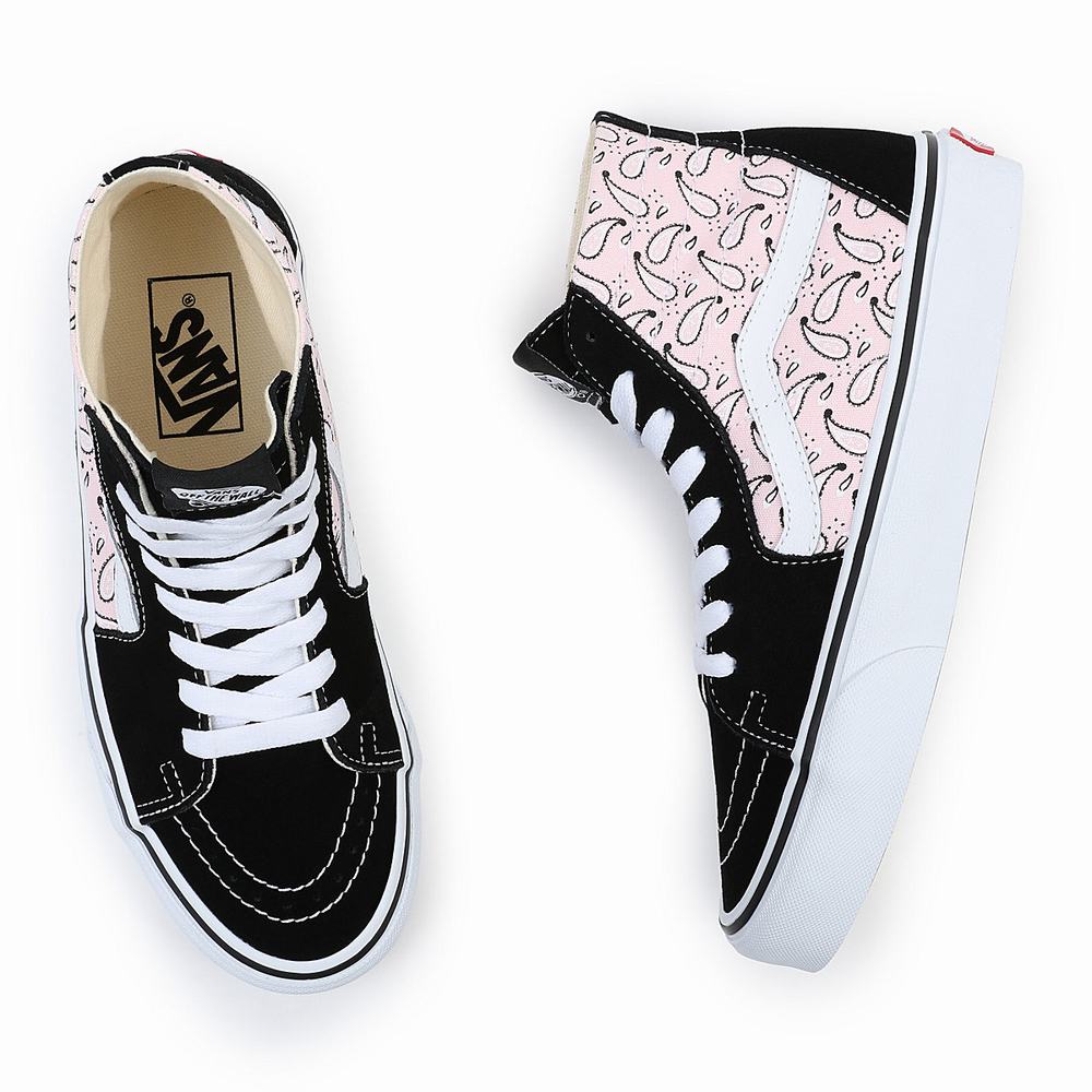 Women's Vans Sk8-Hi Tapered Sneakers Pink | USA24816