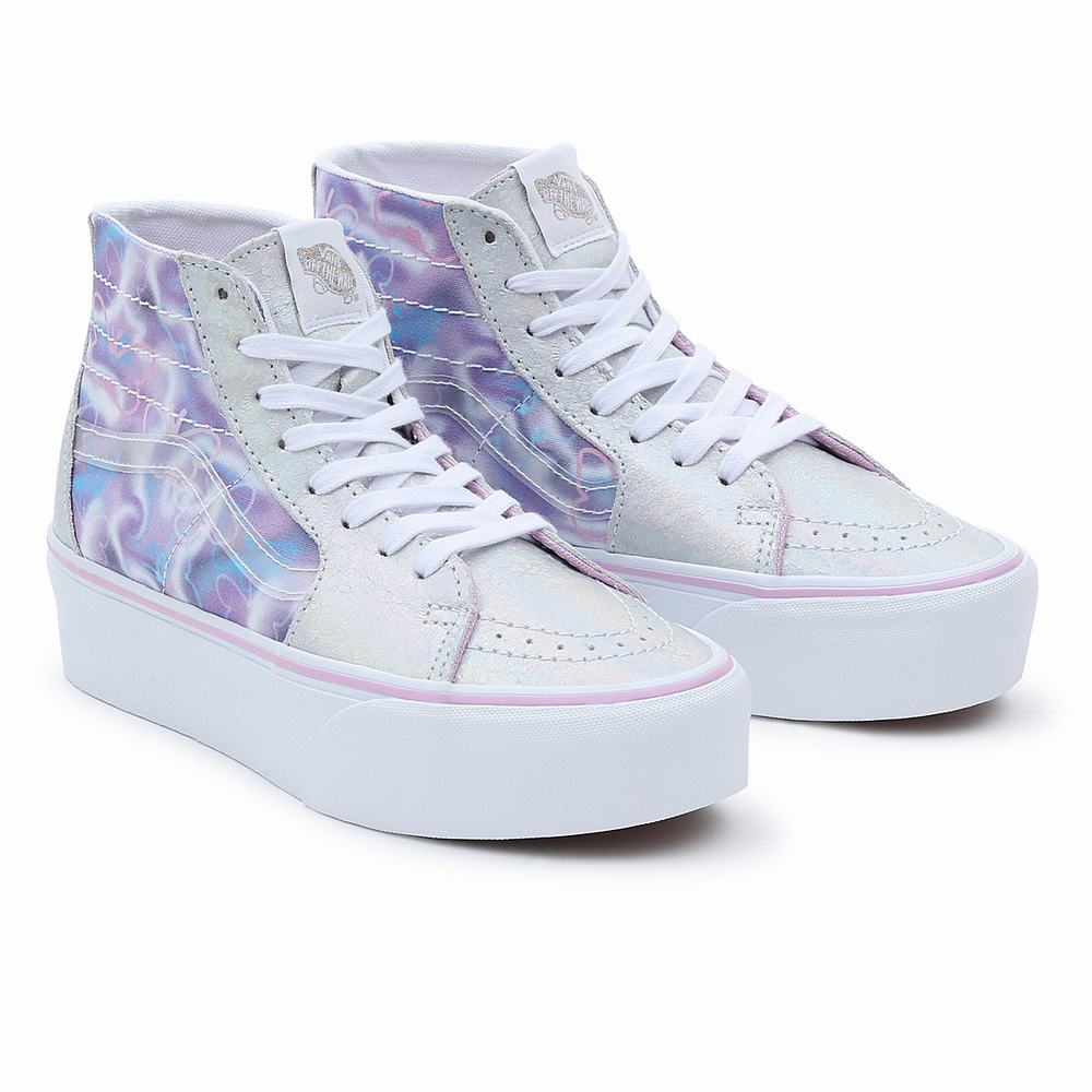 Women\'s Vans Sk8-Hi Tapered Stackform Platform Shoes Multicolor | USA07245