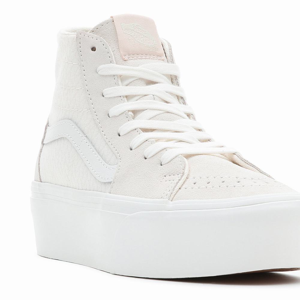 Women's Vans Sk8-Hi Tapered Stackform Platform Shoes Pink | USA90653