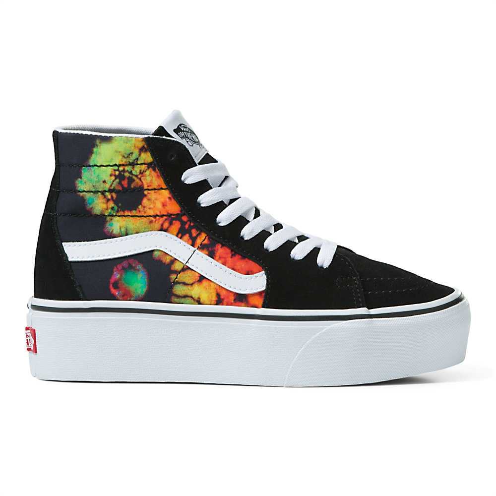 Women's Vans Sk8-Hi Tapered Stackform Sneakers Black / Multicolor | USA90864