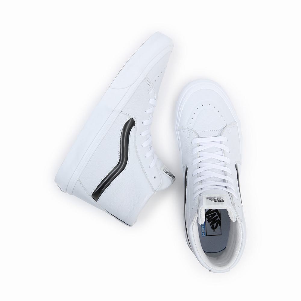 Women's Vans Sk8-Hi XL Sneakers White | USA74869