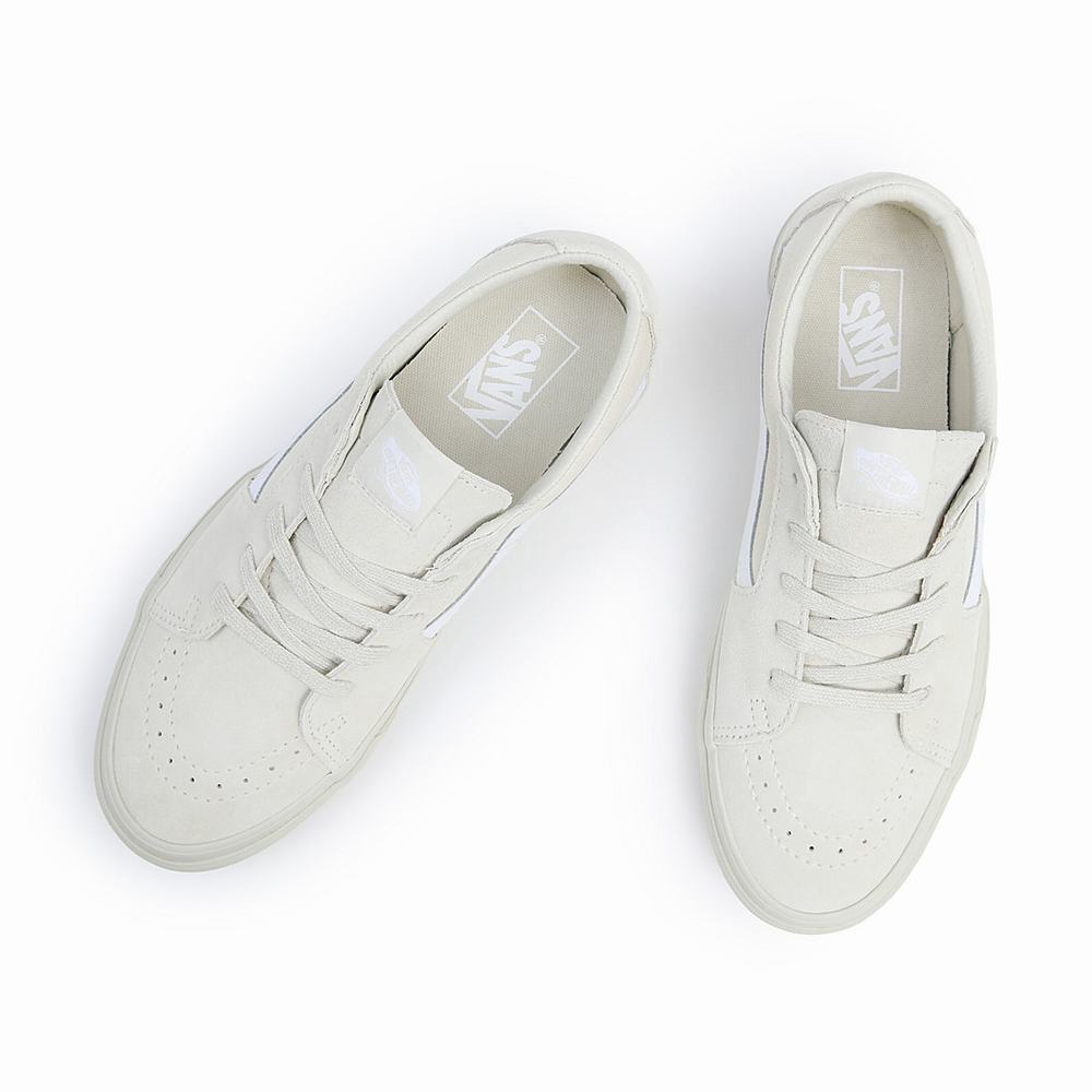 Women's Vans Sk8-Low Sneakers White | USA17420