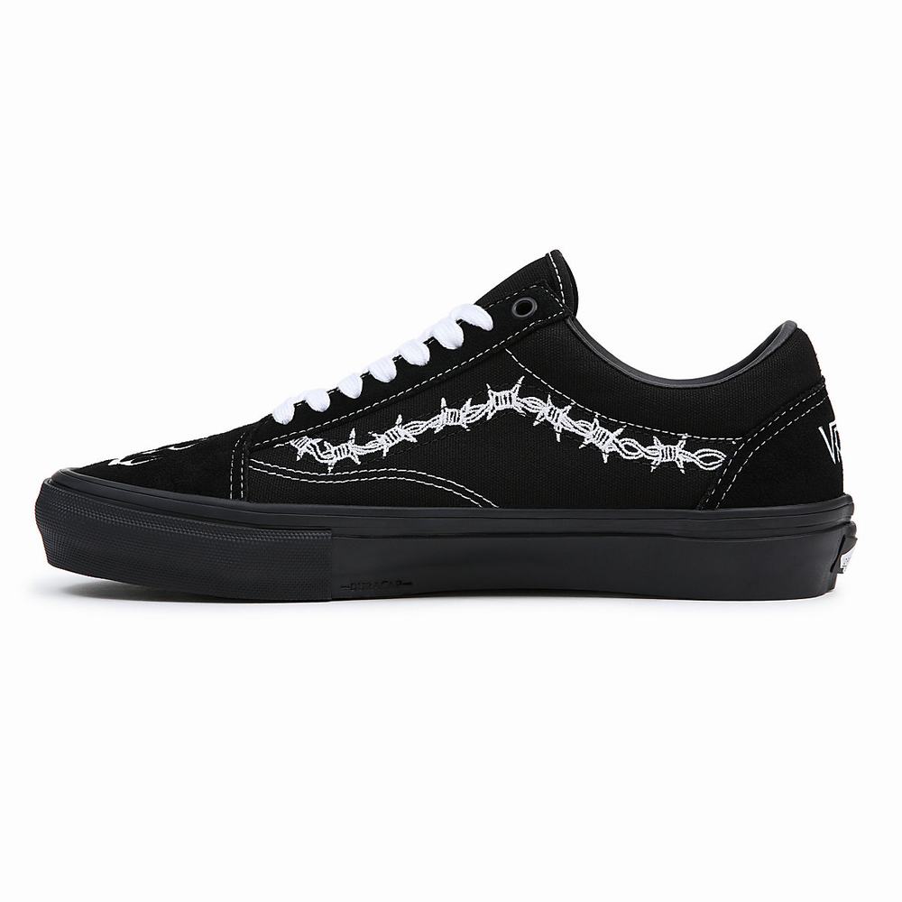 Women's Vans Skate Old Skool Sneakers Black | USA18062