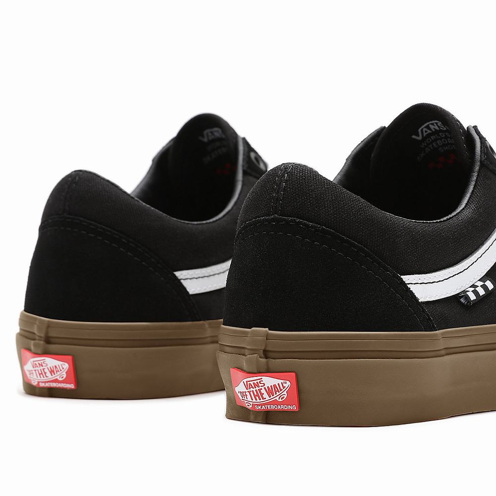 Women's Vans Skate Old Skool Sneakers Black | USA58362