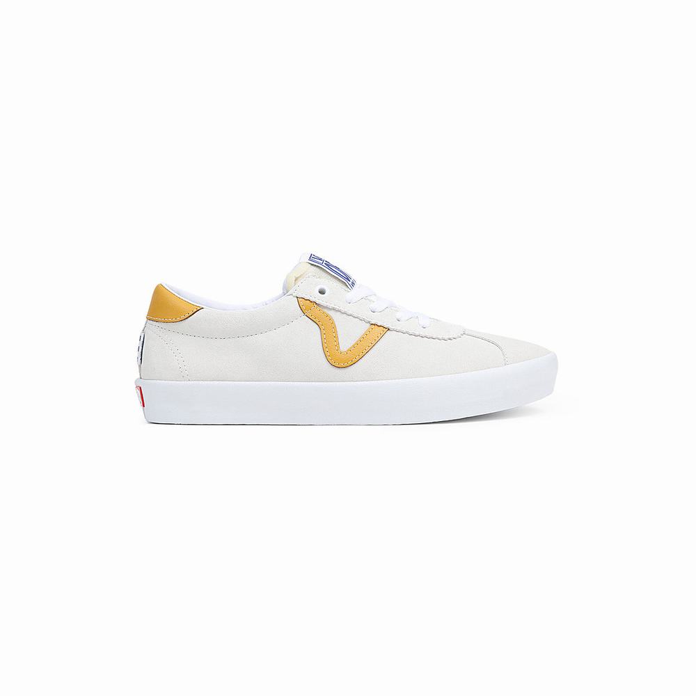 Women's Vans Skate Sport Sneakers White | USA21509