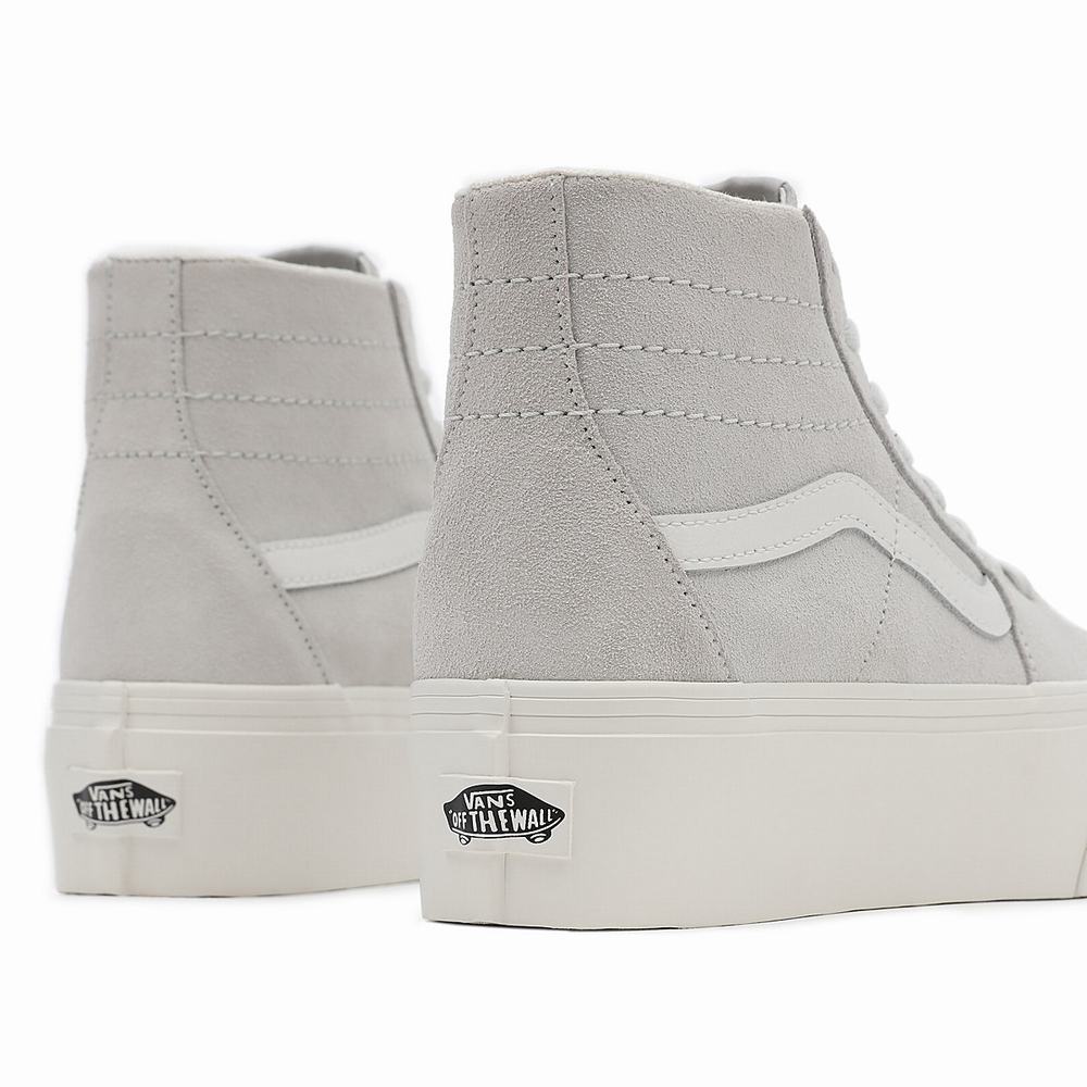 Women's Vans Soft Suede SK8-Hi Tapered Stackform Sneakers Grey | USA34567