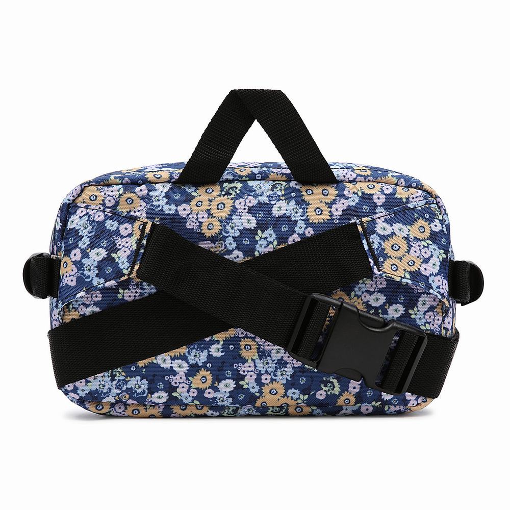 Women's Vans Steppin Up Waist Pack Bags Blue | USA06189