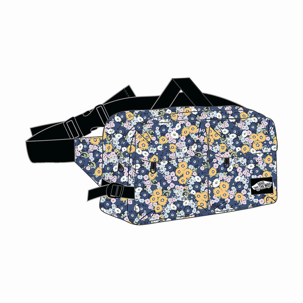 Women's Vans Steppin Up Waist Pack Bags Blue | USA06189