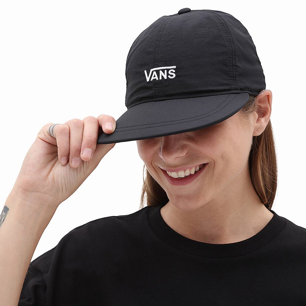 Women's Vans Stow Away Hats Black / White | USA80653