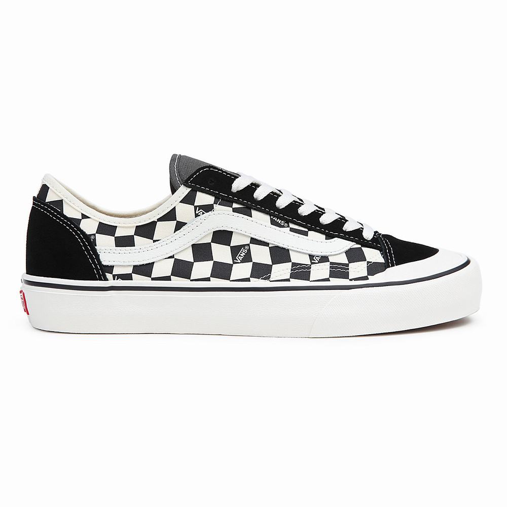 Women's Vans Style 136 Decon VR3 SF Sneakers Black / White | USA86720