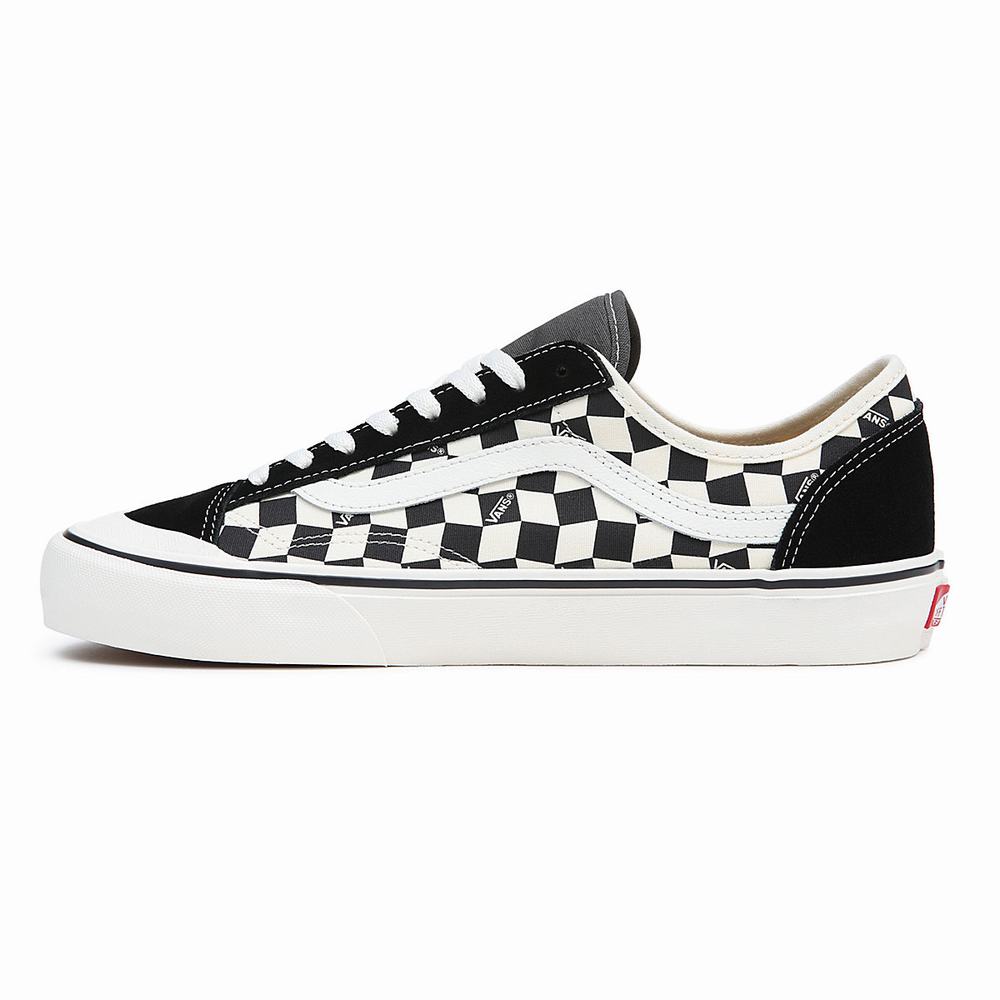 Women's Vans Style 136 Decon VR3 SF Sneakers Black / White | USA86720