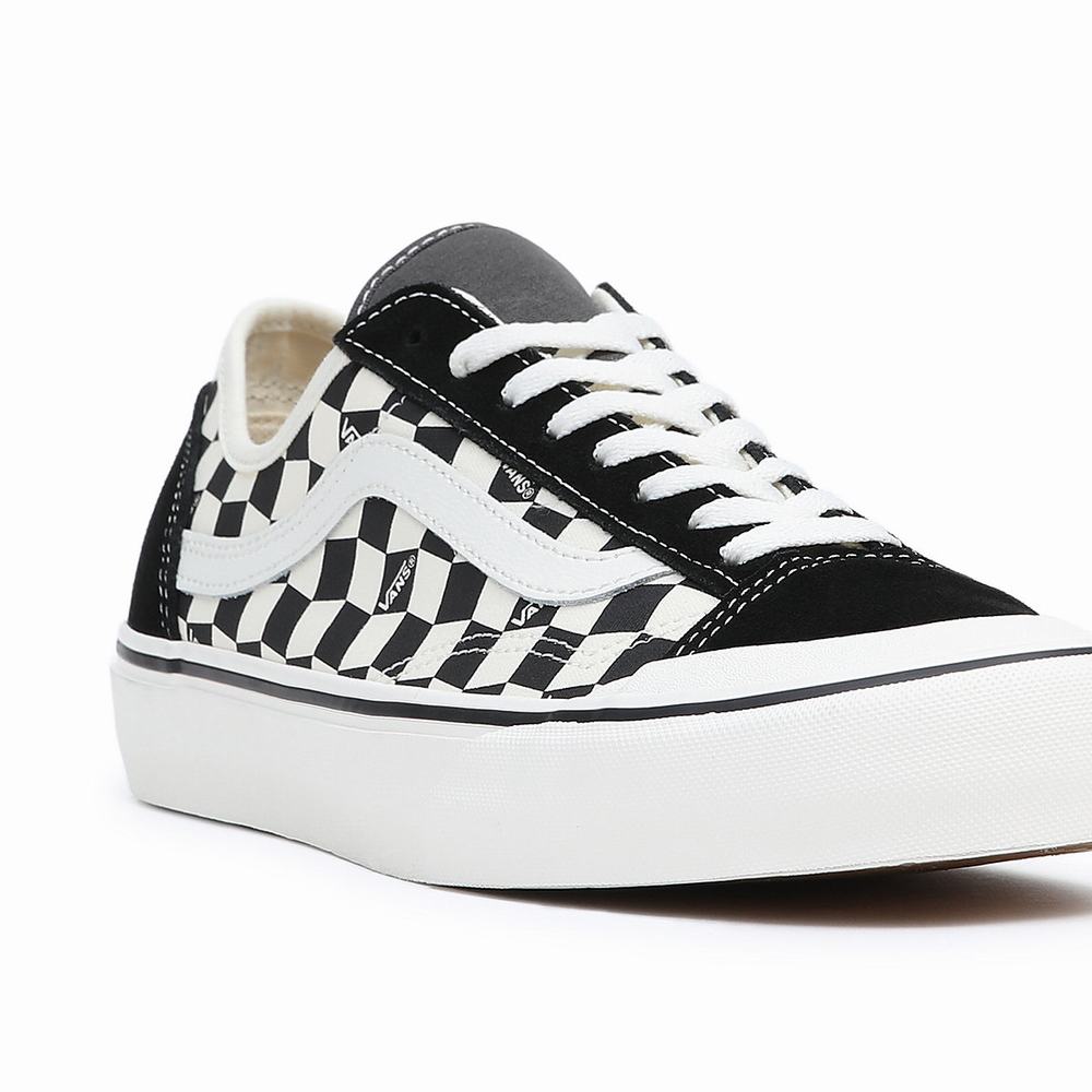 Women's Vans Style 136 Decon VR3 SF Sneakers Black / White | USA86720