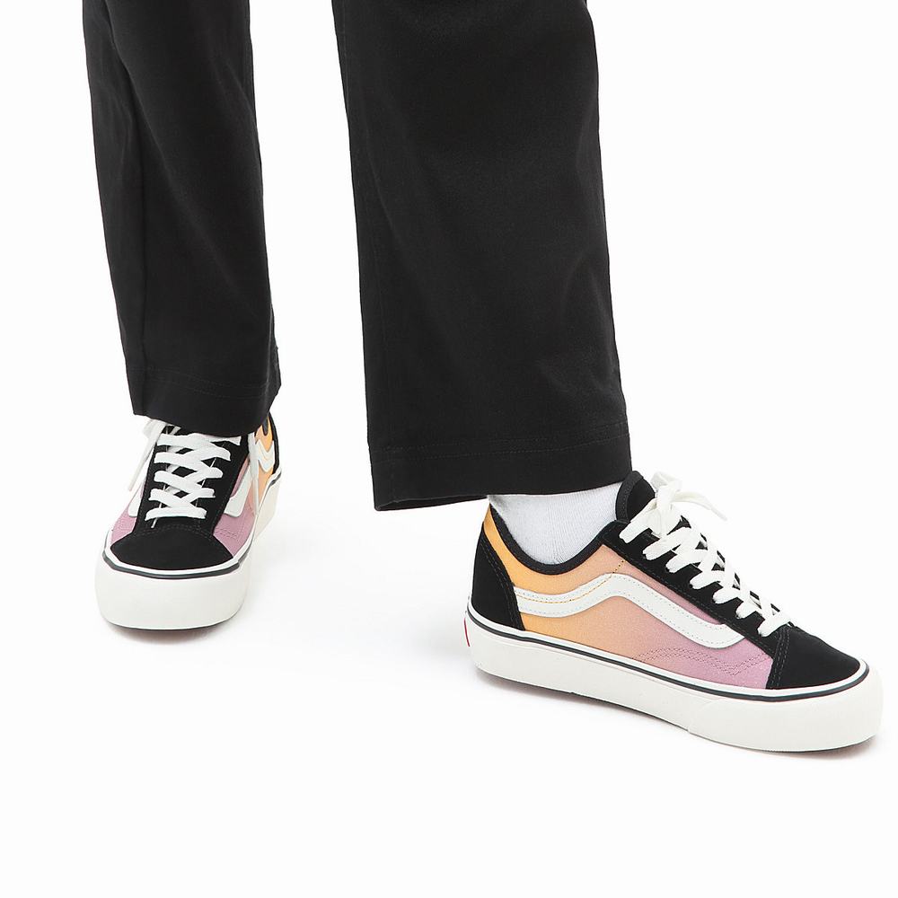 Women's Vans Style 36 Decon VR3 Sneakers Yellow / Pink | USA50968