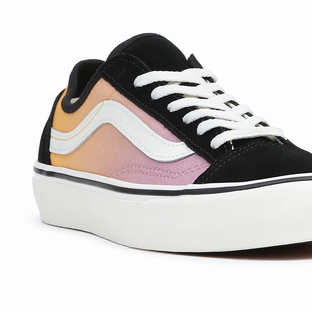 Women's Vans Style 36 Decon VR3 Sneakers Yellow / Pink | USA50968