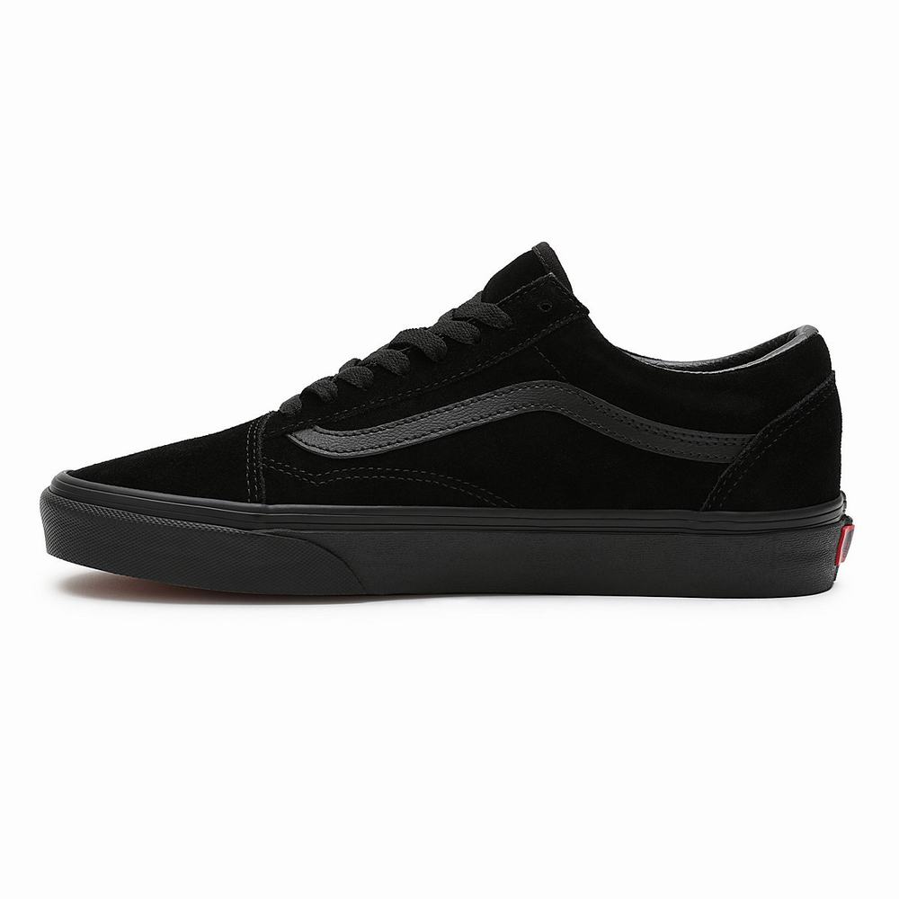 Women's Vans Suede Old Skool Sneakers Black | USA07954