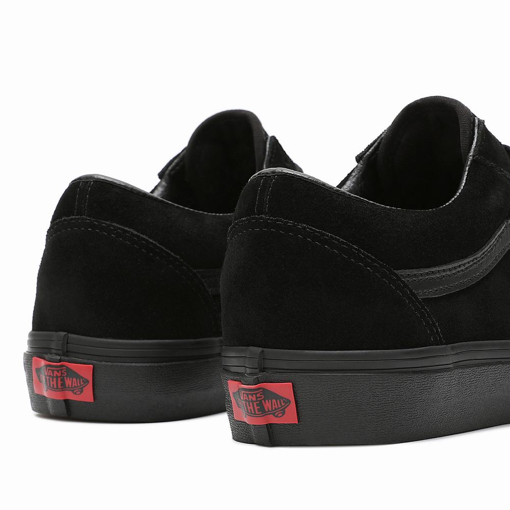 Women's Vans Suede Old Skool Sneakers Black | USA07954