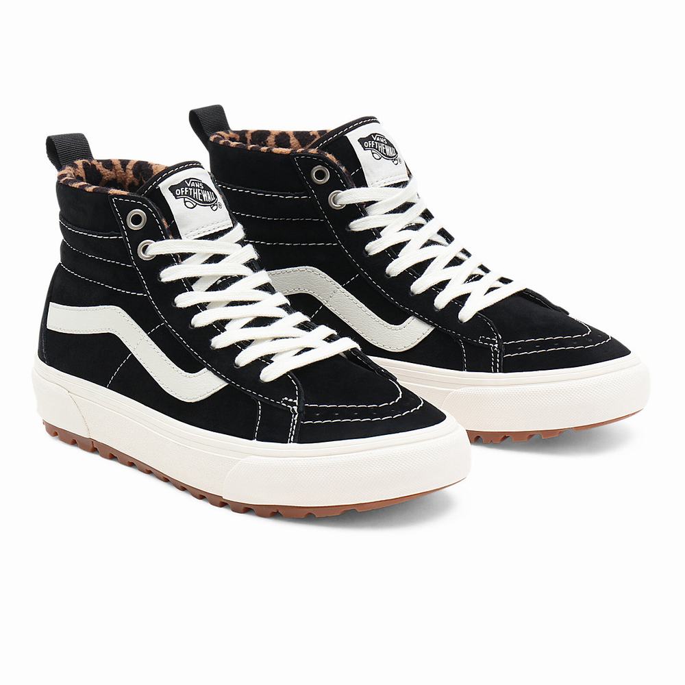 Women\'s Vans Suede Sk8-Hi MTE-1 Sneakers Black | USA02948