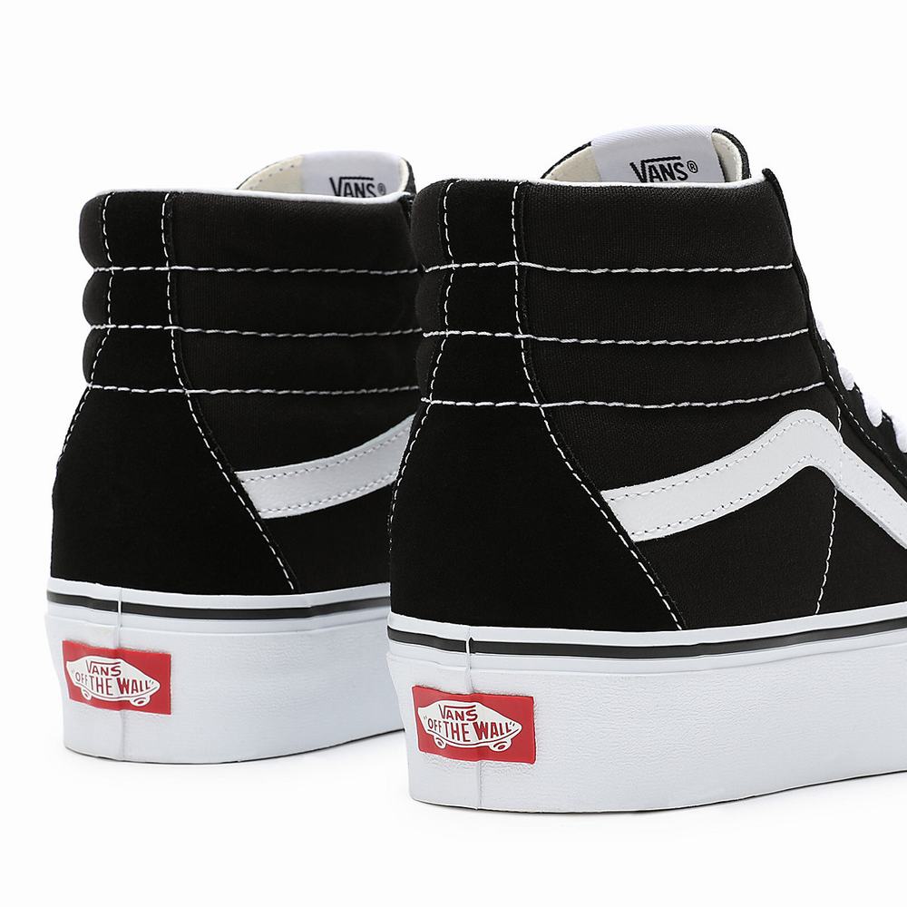 Women's Vans Suede Sk8-Hi Platform 2.0 Platform Shoes Black | USA45086