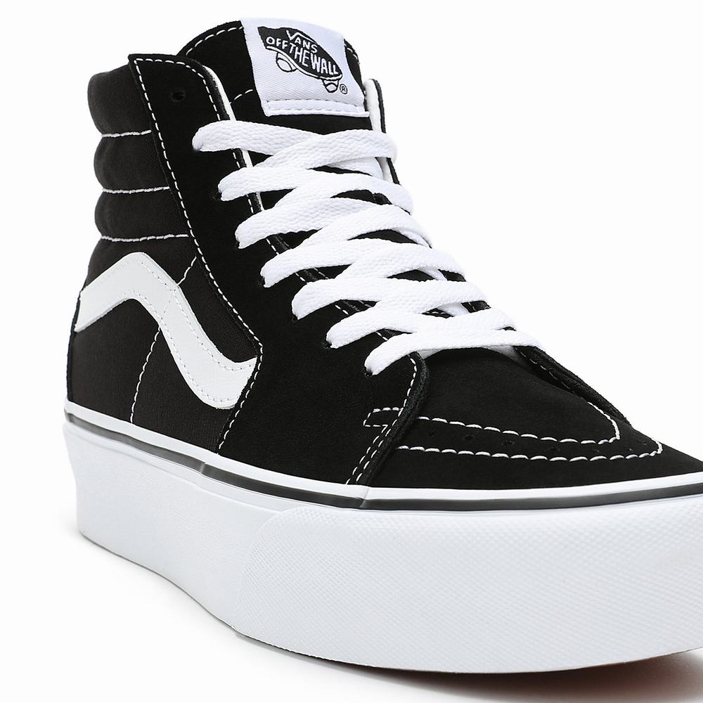 Women's Vans Suede Sk8-Hi Platform 2.0 Platform Shoes Black | USA45086