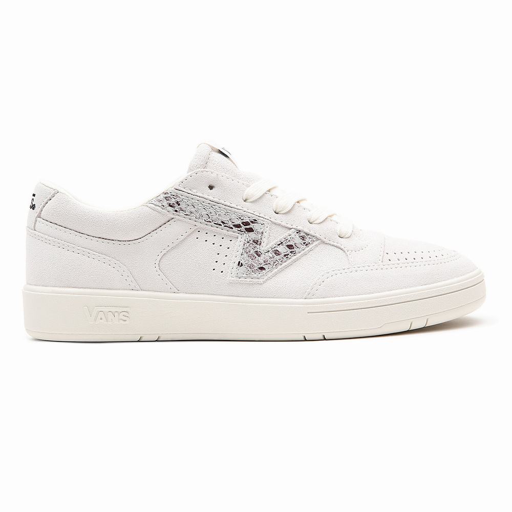 Women's Vans Suede/Snake Lowland CC Sneakers White | USA59108