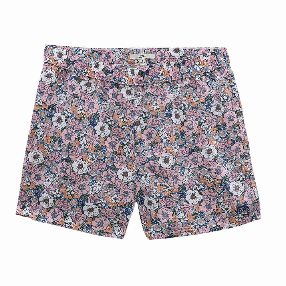 Women's Vans Summer Print Woven Shorts Purple | USA29630