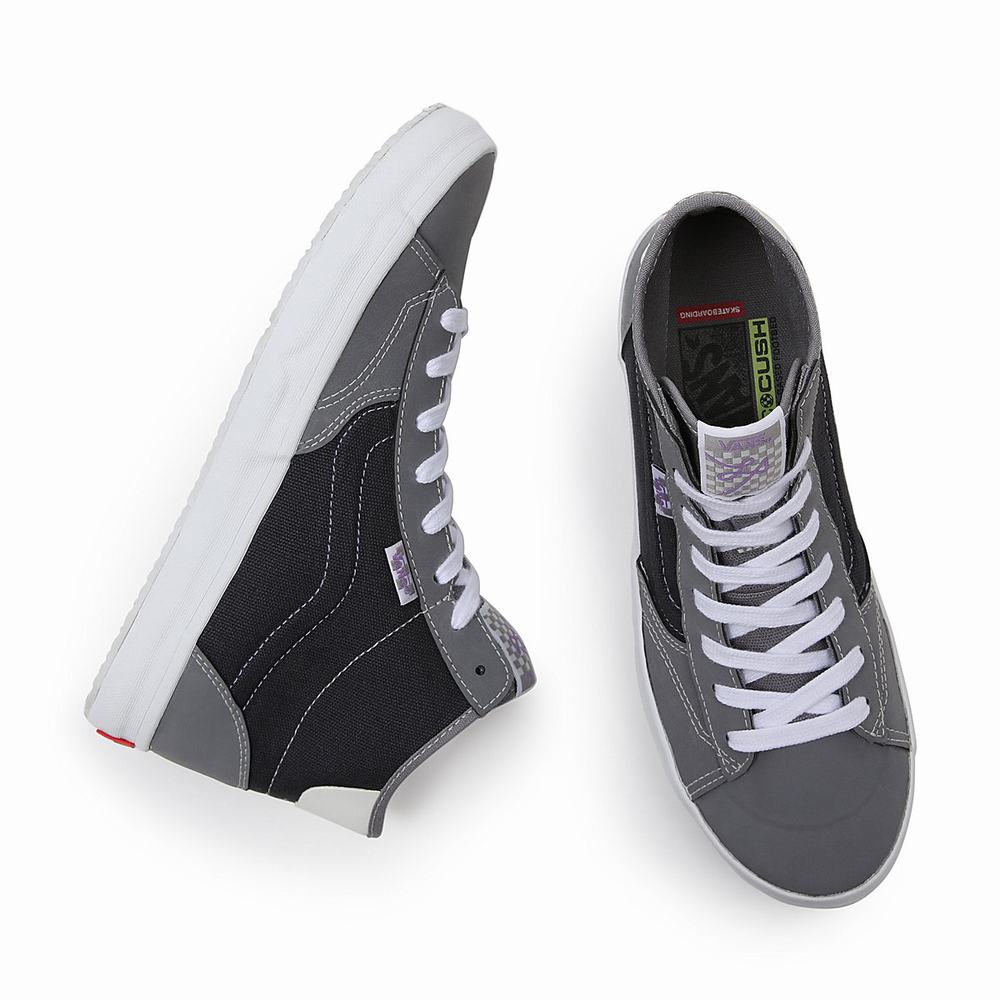 Women's Vans Synthetic The Lizzie Sneakers Grey | USA95608