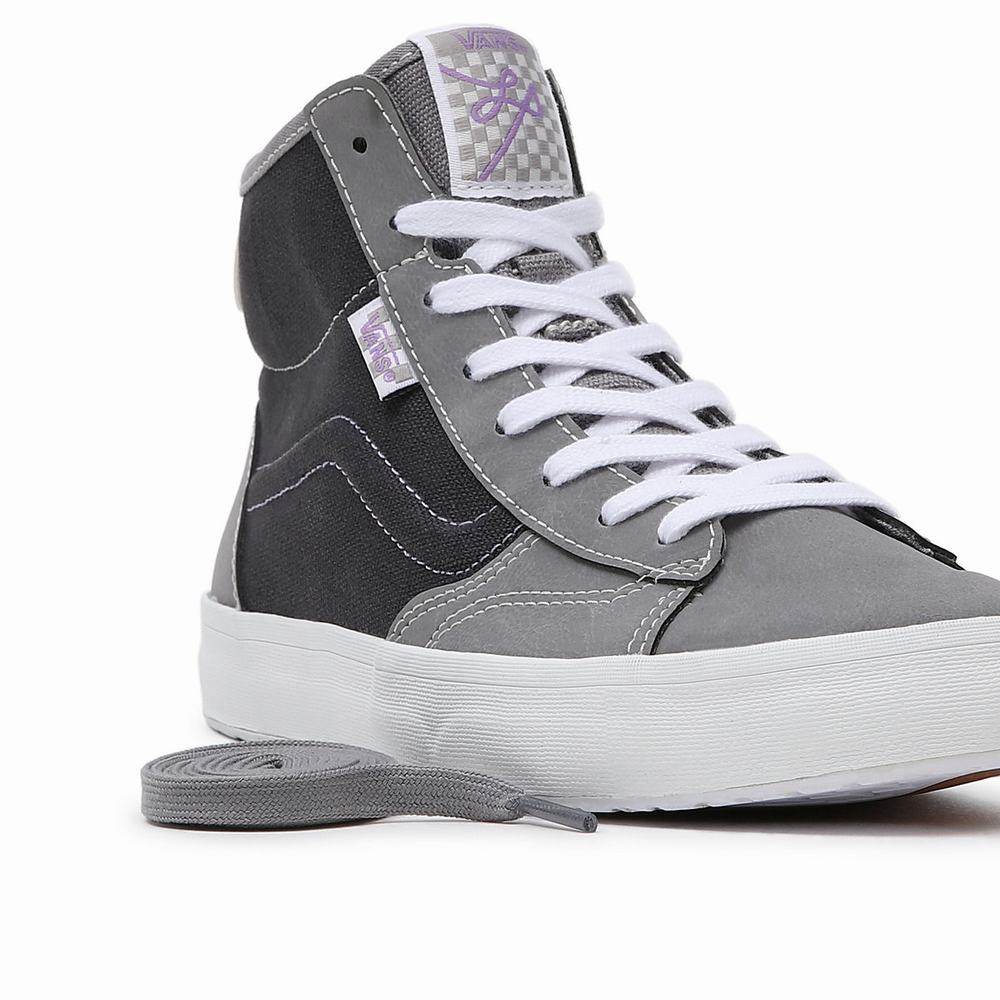 Women's Vans Synthetic The Lizzie Sneakers Grey | USA95608