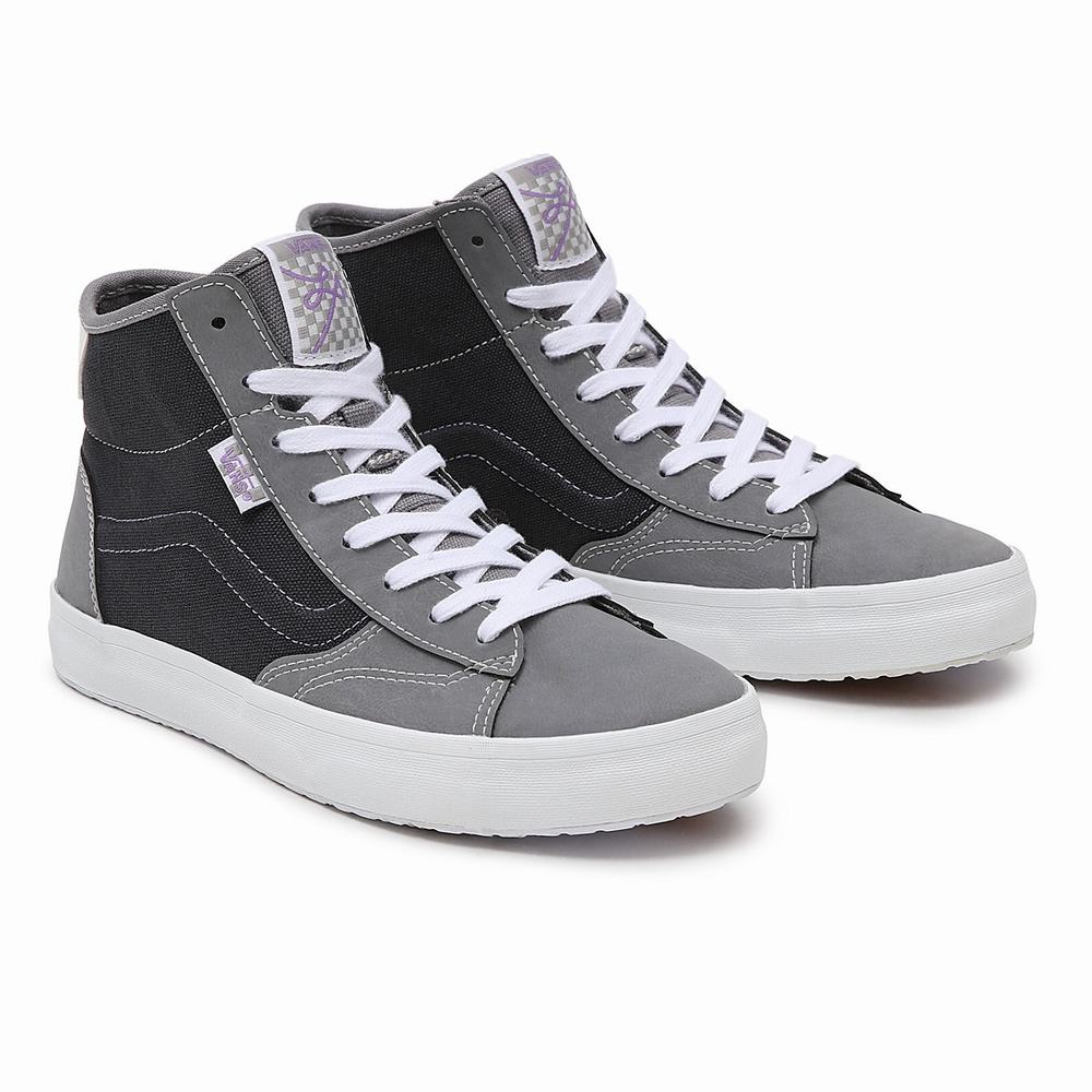 Women\'s Vans Synthetic The Lizzie Sneakers Grey | USA95608