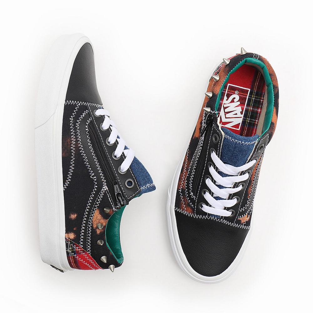 Women's Vans Tartan Daze Old Skool Zip Sneakers Multicolor | USA13658