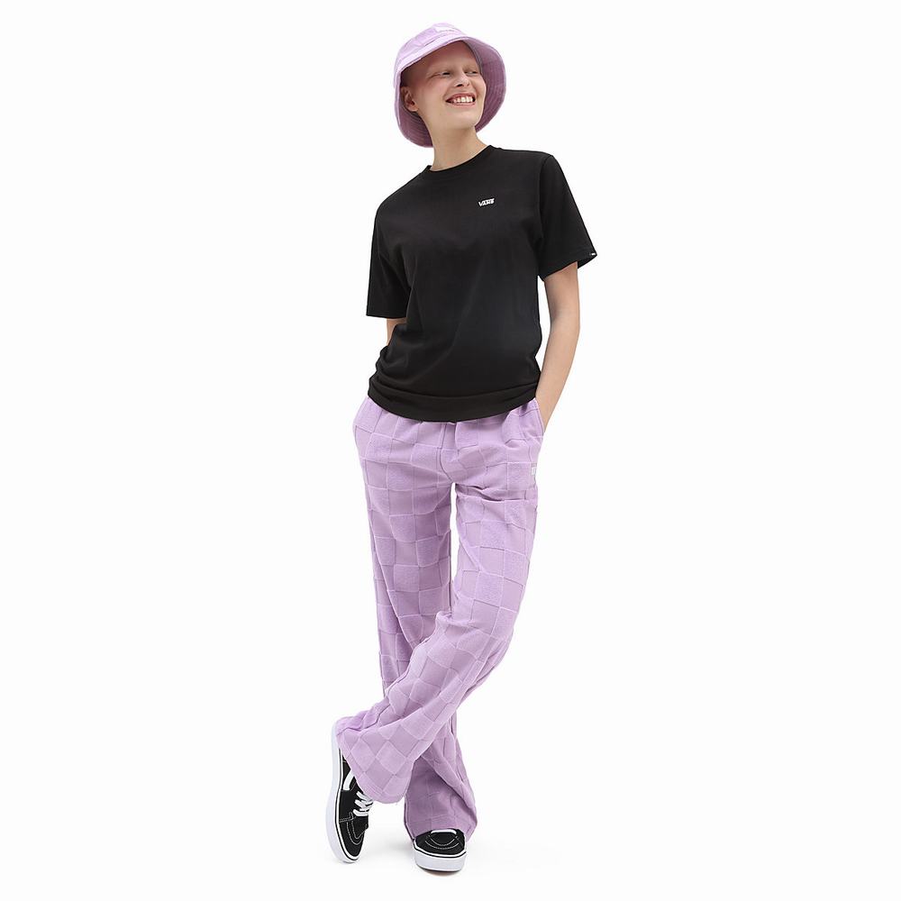 Women's Vans Teri Split Pants Pink | USA65241