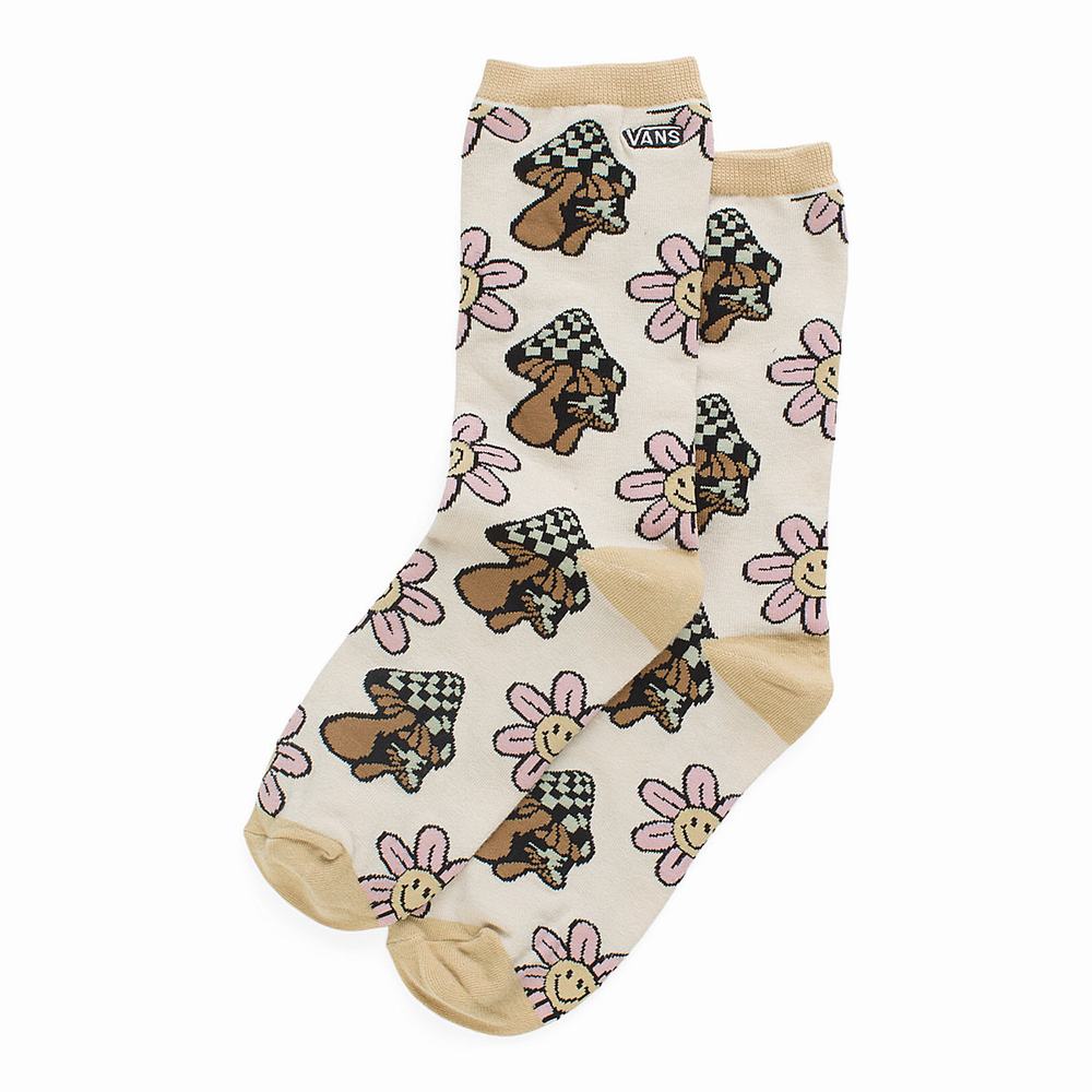 Women's Vans Ticker (1 pair) Socks Beige | USA82613