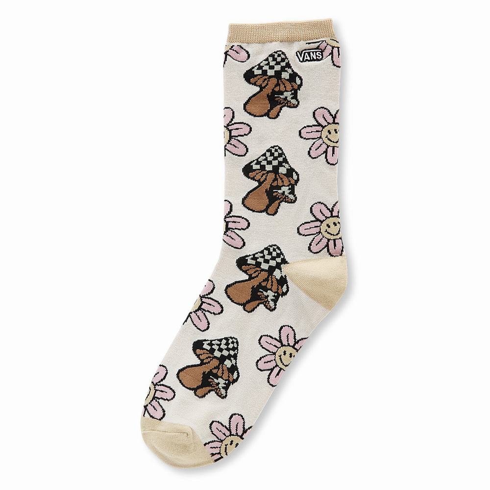 Women\'s Vans Ticker (1 pair) Socks Beige | USA82613