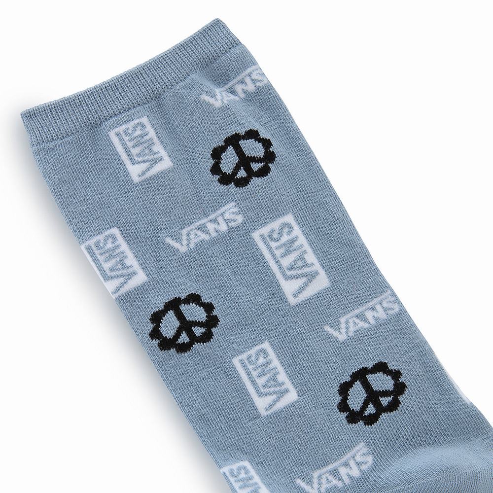 Women's Vans Ticker (1 pair) Socks Blue | USA38405