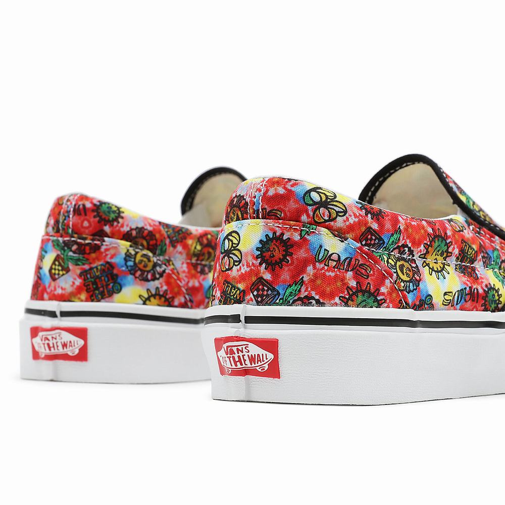 Women's Vans Tie Dye Classic Slip On Shoes Multicolor | USA05371