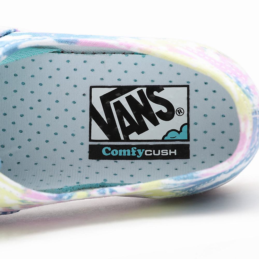 Women's Vans Tie Dye ComfyCush Authentic Sneakers Multicolor | USA57193