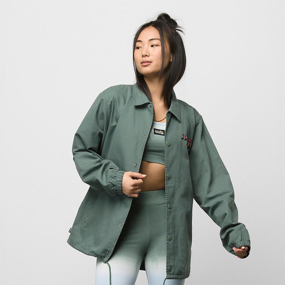 Women's Vans Torrey Skate Jackets Green | USA54708