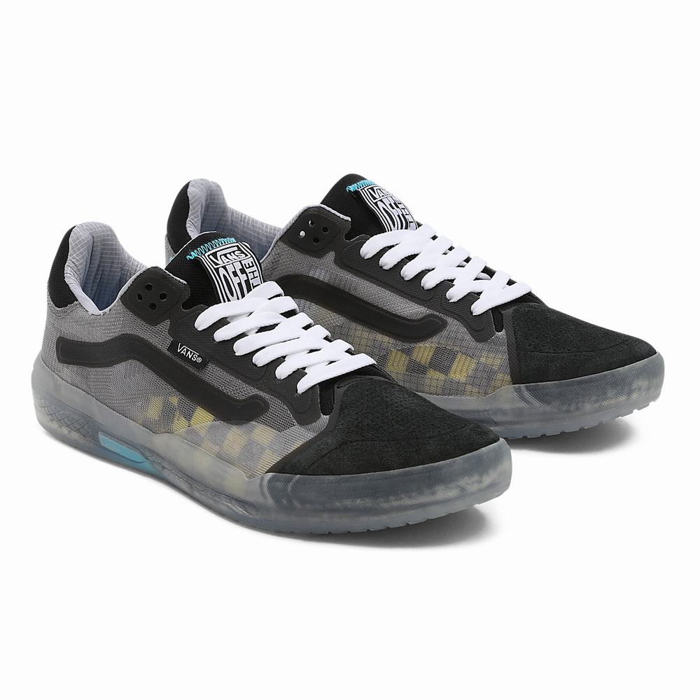 Women\'s Vans Transparent EVDNT RW UltimateWaffle Sneakers Black / Grey | USA84053