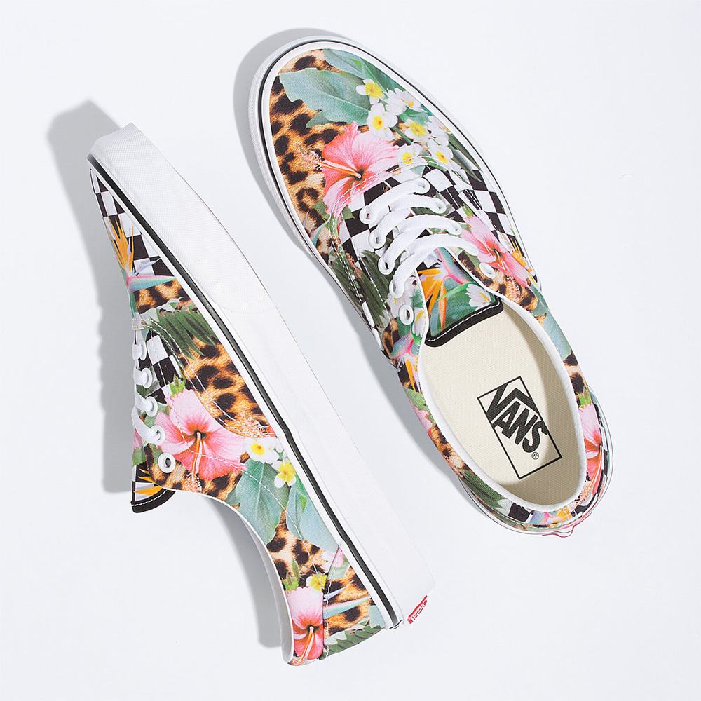 Women's Vans Tropical Animal Check Era Sneakers Multicolor | USA41682