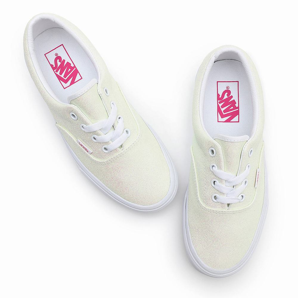 Women's Vans UV Glitter Era Sneakers White | USA59247