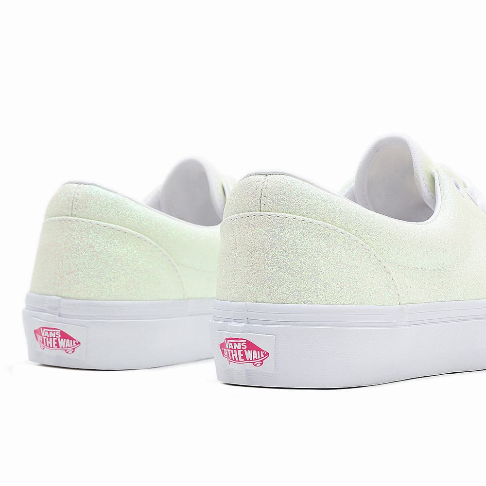 Women's Vans UV Glitter Era Sneakers White | USA59247