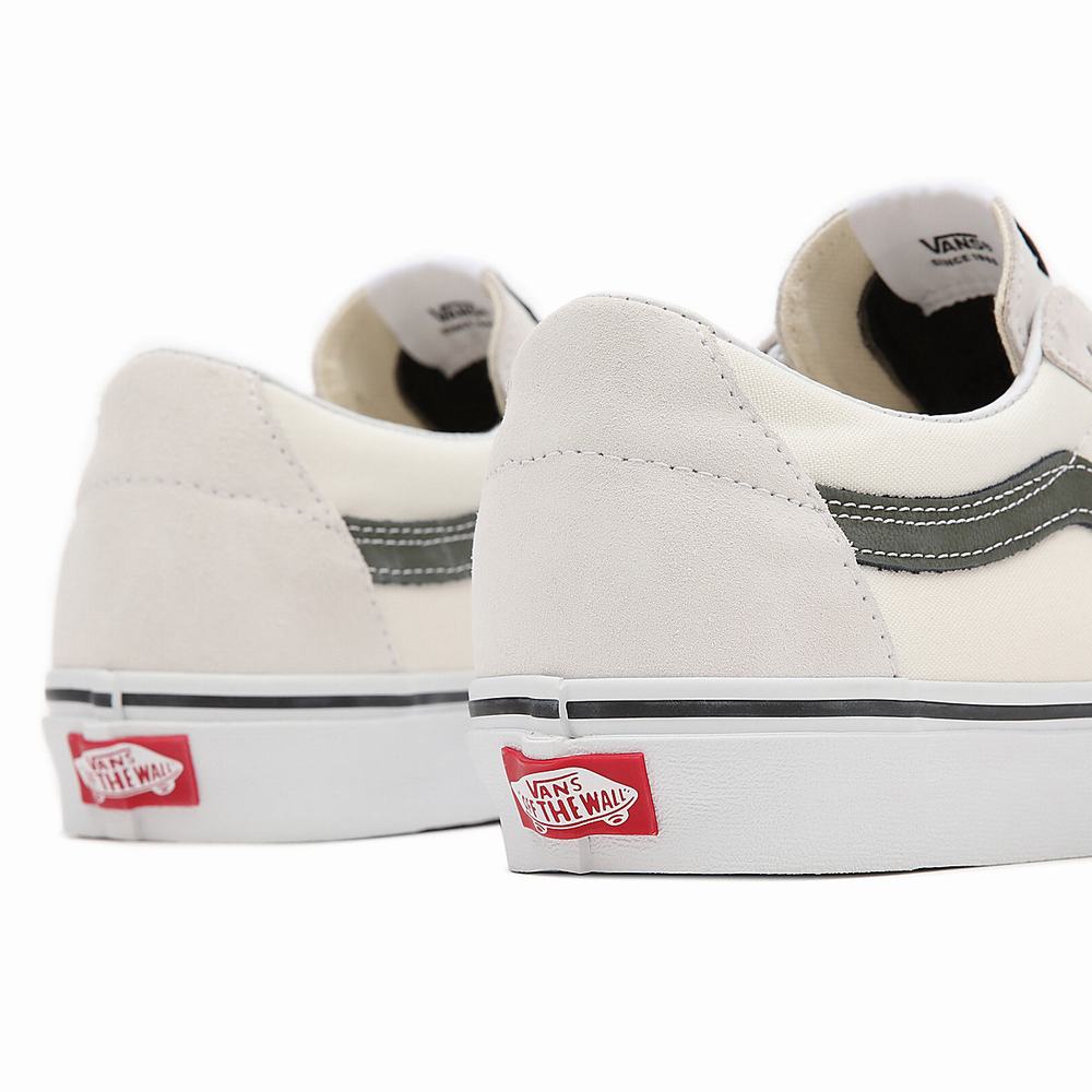 Women's Vans Utility Pop SK8-Low Sneakers Green / White | USA75026