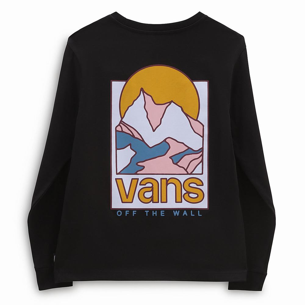 Women's Vans Van Doren Ridge T Shirts Black | USA31582